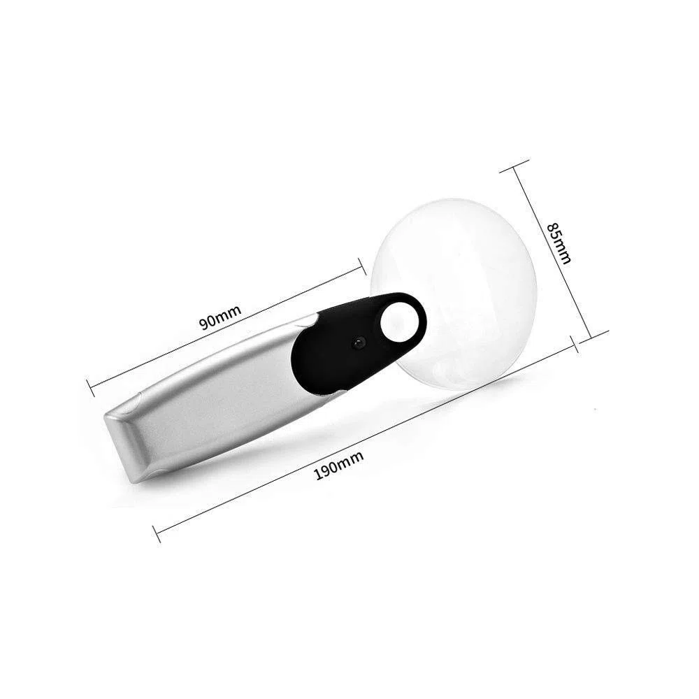 Lupas educativas para Pasatiempos, Lupa de Mano con luz LED HD para Estudiantes de niños Mayores, Lente óptica Ultra Clara, de Escritorio, de Mano, de Doble Uso charitable