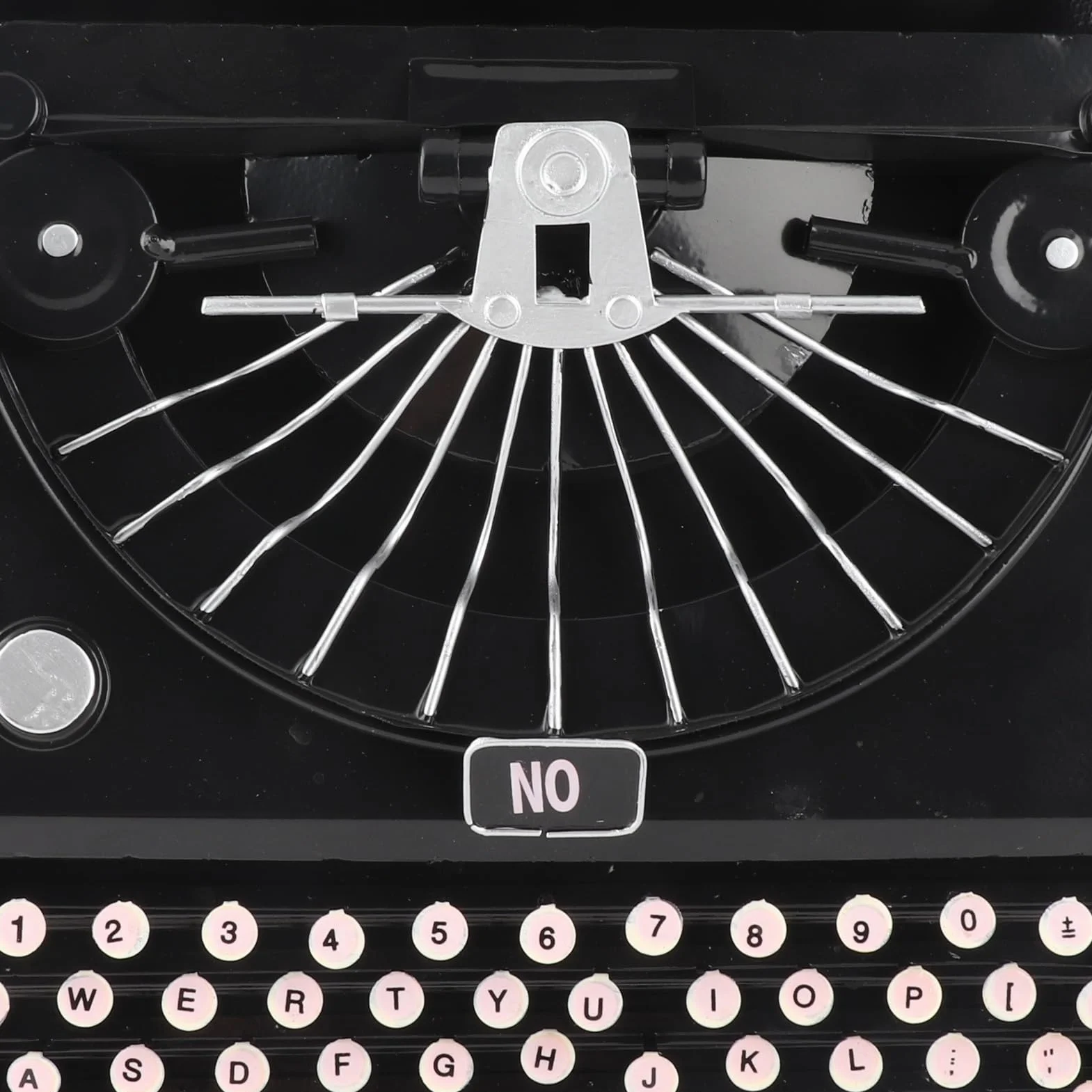Modelo de Máquina de Escribir Antiguo, Buen Diseño Black Portable Typewriter para Oficina