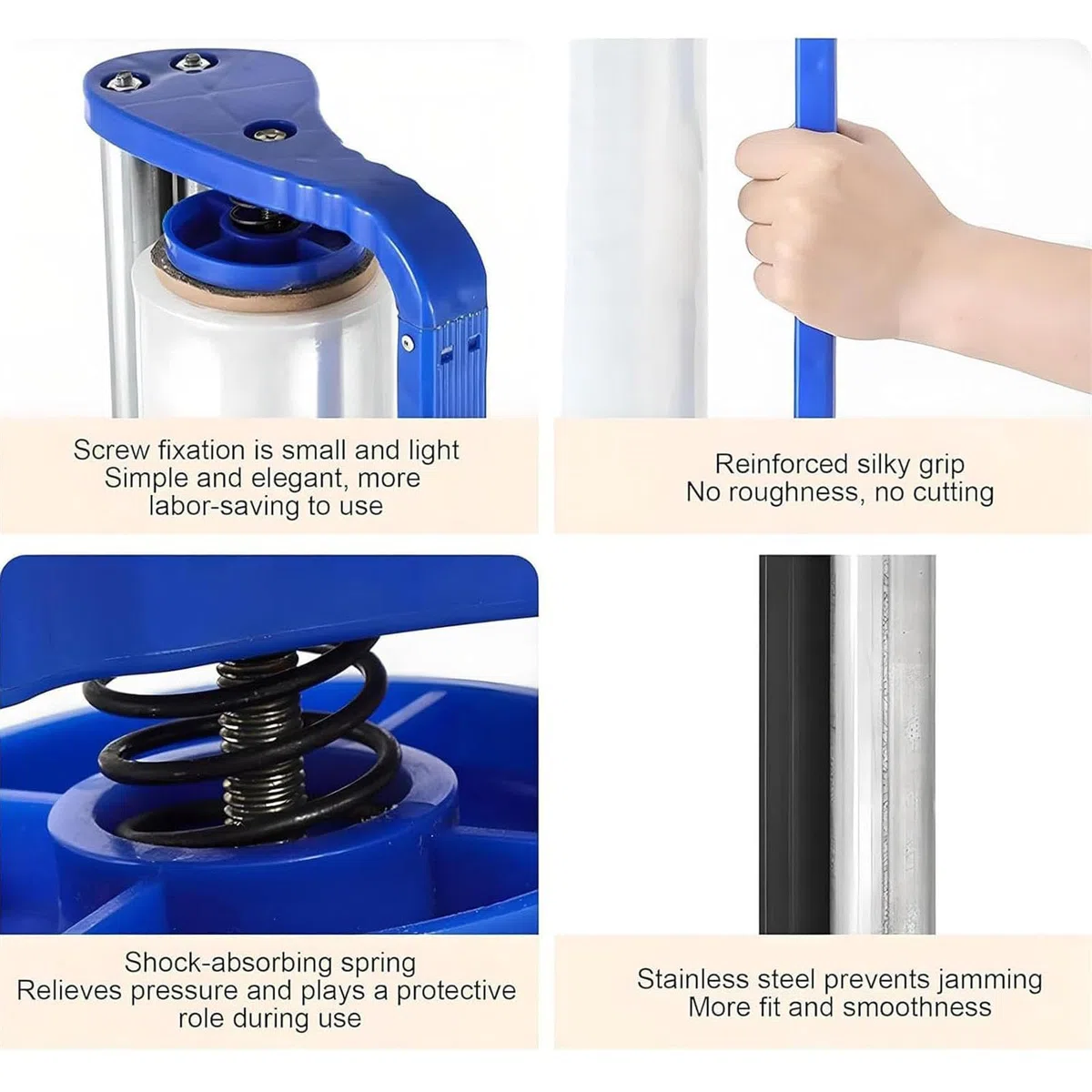 Máquina envolvedora de Film Estirable, dispensador de Film Estirable de 50 cm, máquina de Embalaje Manual portátil de Film Estirable para supermercados y fábricas.