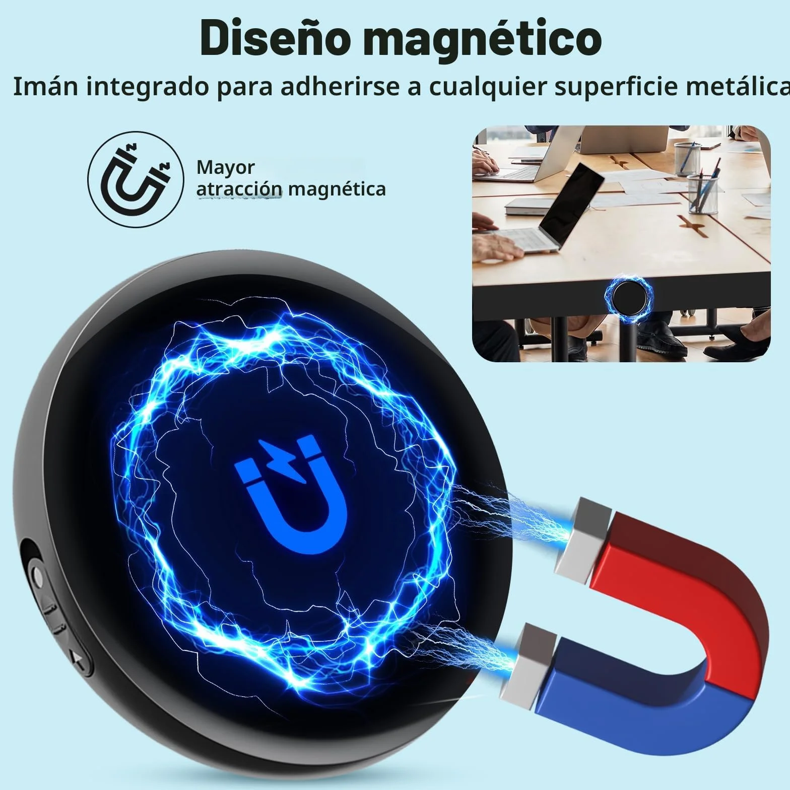 Grabadora de Voz 64GB Mini, Grabadora Digital USB C con Reducción de Ruido
