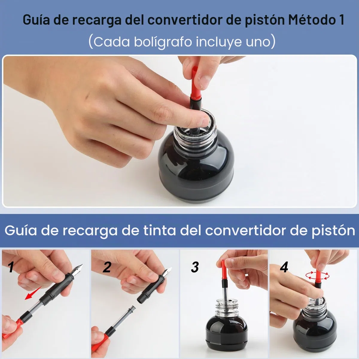 8 plumas estilográficas de caligrafía con diferentes plumines, 66 cartuchos de tinta (14 colores) - Escritura, dibujo, ejercicios de caligrafía para principiantes