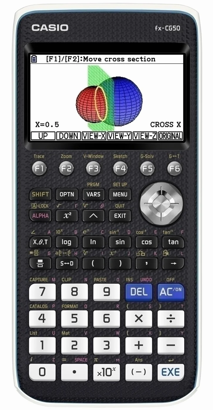Casio FX-CG50 - Calculadora Gráfica, Pantalla a Color Alta Resolución, Color Negro (UE-Version)