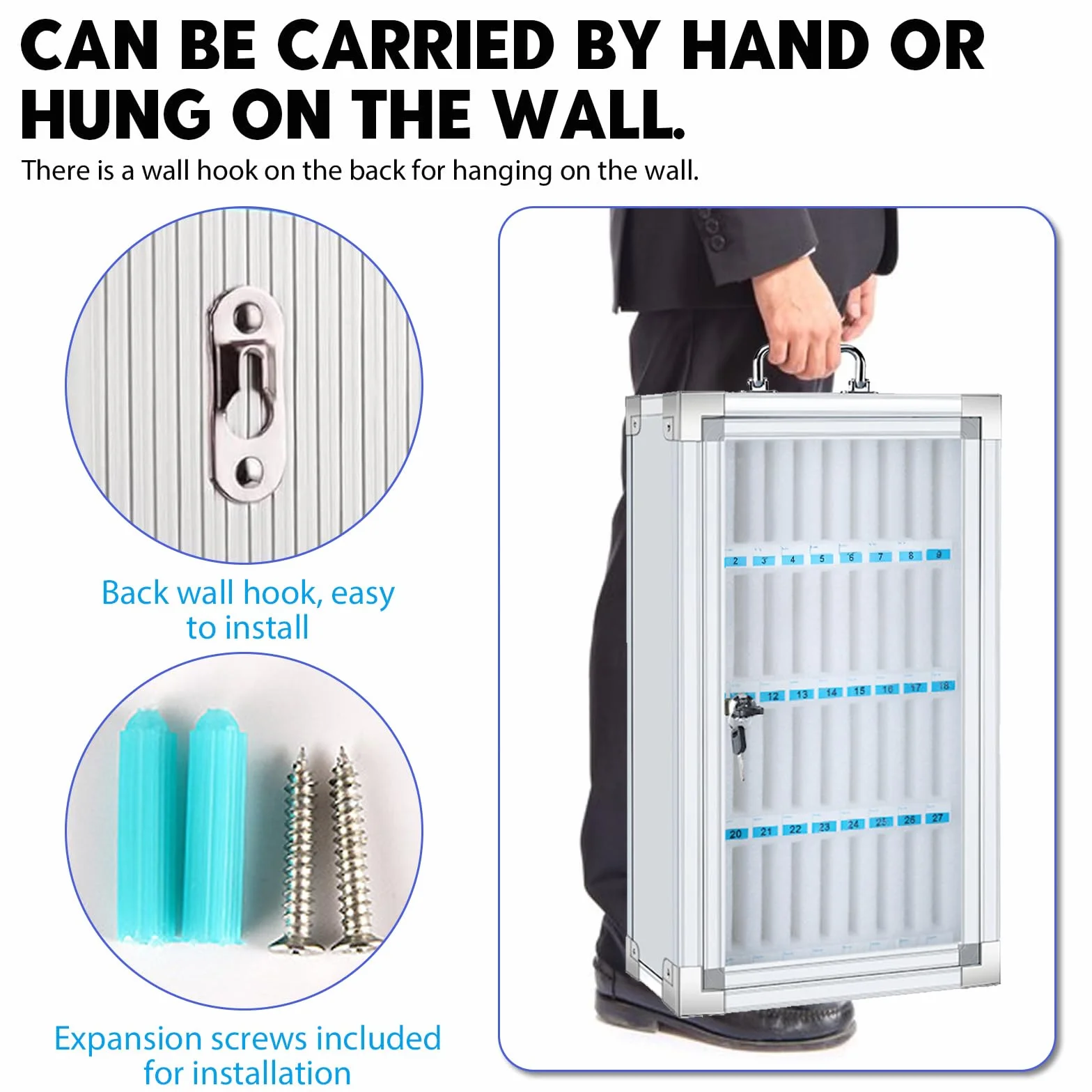 Metal Locking Phone Storage Cabinet 36 Slots for Classroom Office Church Gym