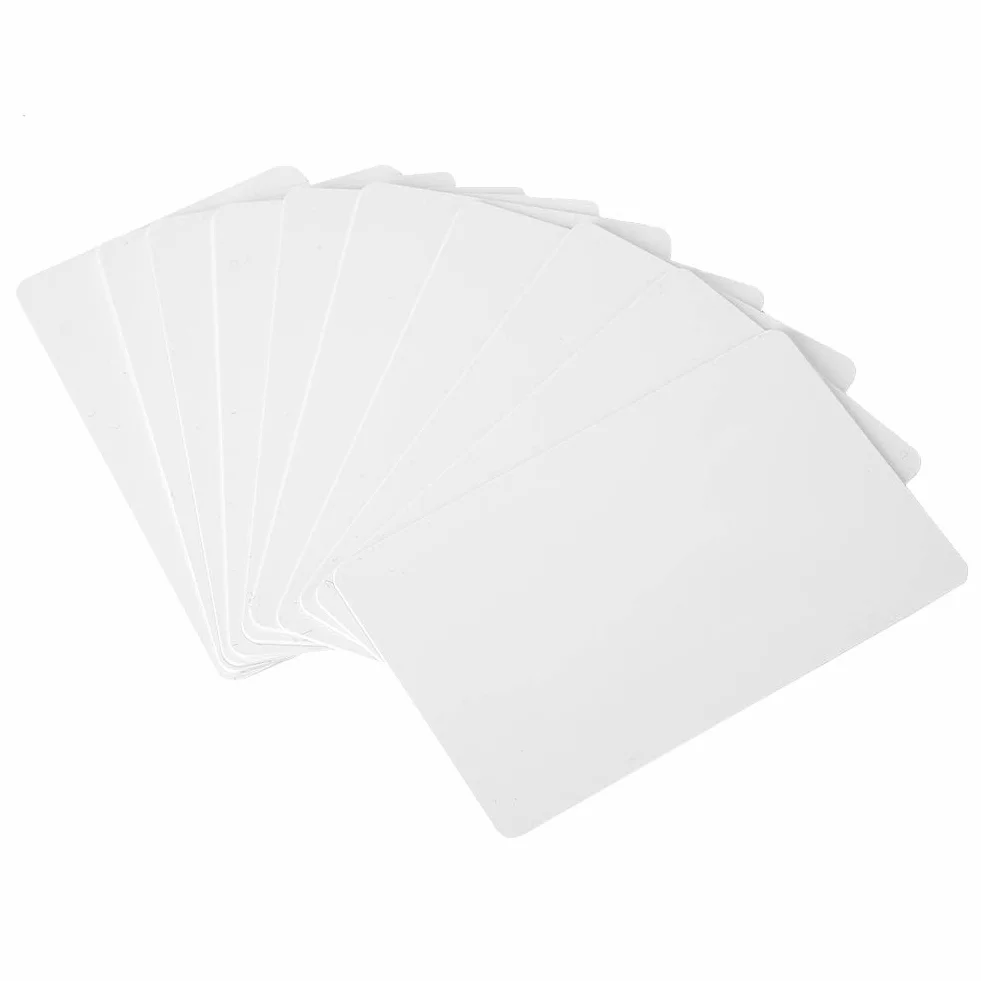 Tarjetas de PVC de plástico en de primera calidad, 100 piezas/juego Tarjeta de identificación de proximidad RFID inteligente sin contacto de 125 kHz Tarjeta de acceso de solo lectura