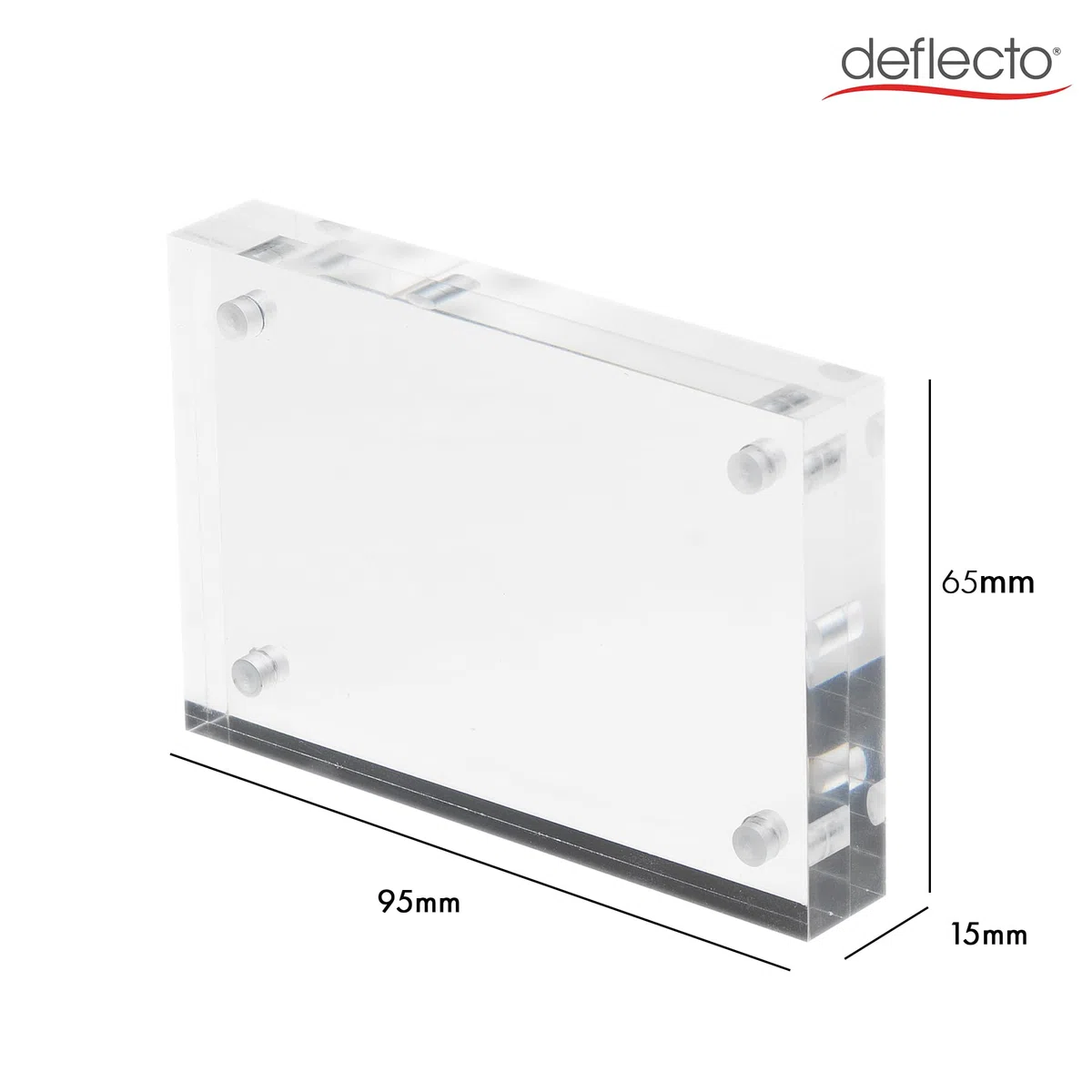 Deflecto 949880 - Bloques magnéticos para tarjetas de visita