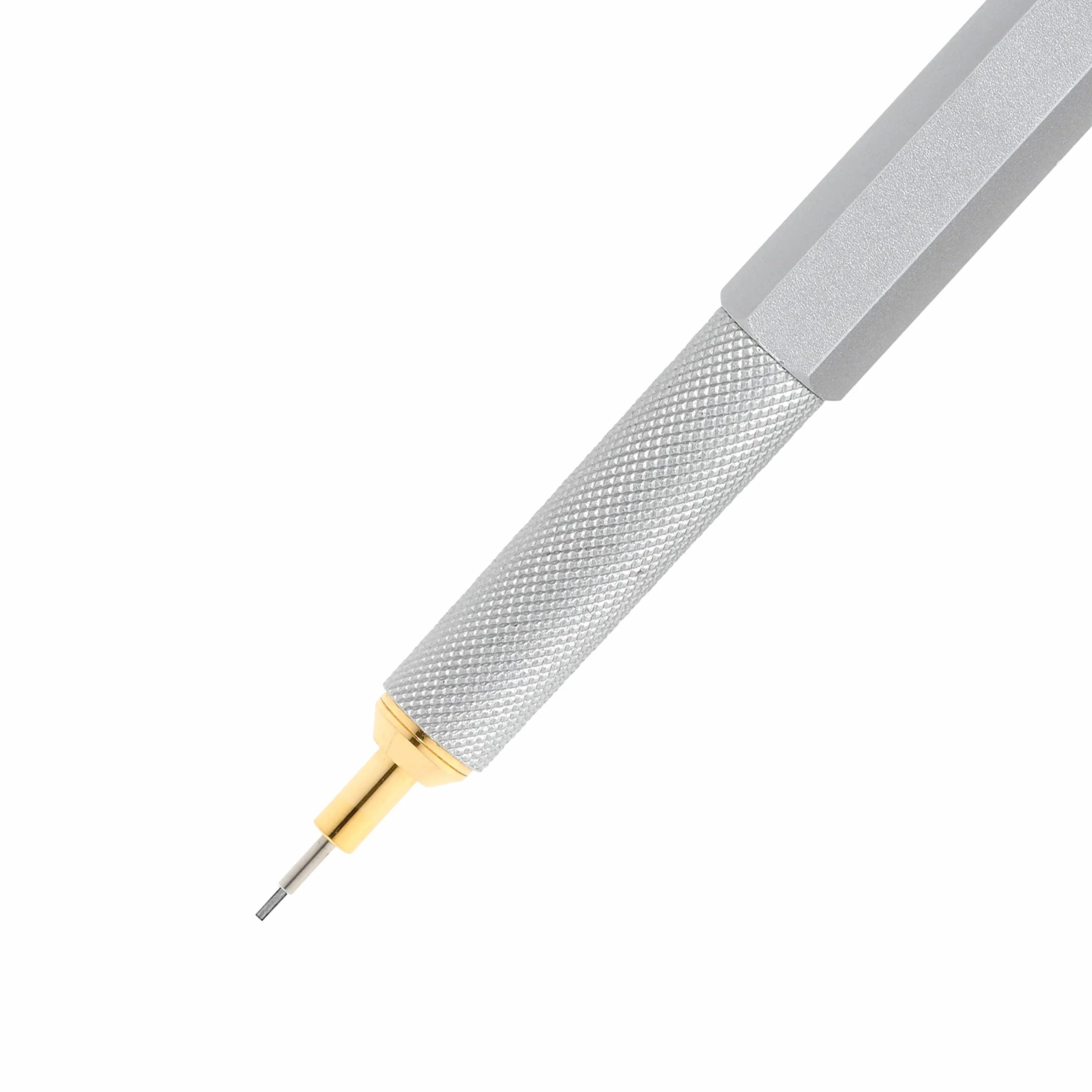 rOtring 800 portaminas | 0,5 mm | Cuerpo metálico plateado