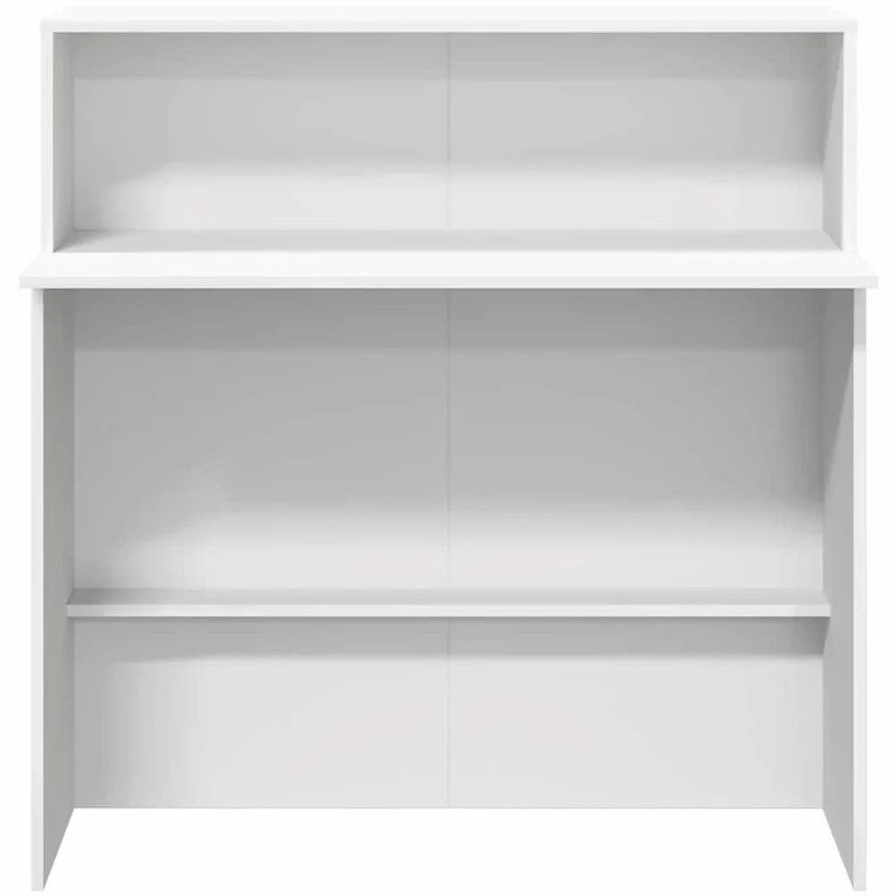 vidaXL Mostrador de recepción Blanco 100x50x103,5 cm Madera de ingeniería