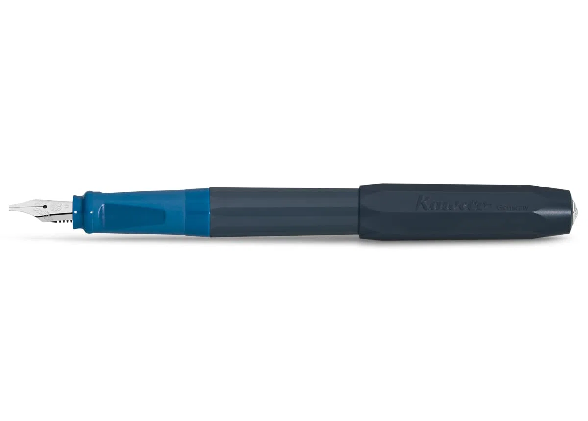 Kaweco Perkeo 10002092 - Juego de caligrafía (plástico, 1,1 mm, 1,5 mm, 1,9 mm, 15,5 cm), color azul