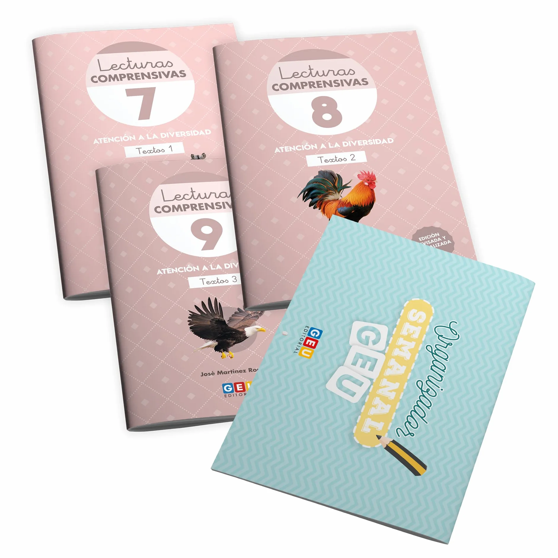 Pack Lecturas Comprensivas 7, 8 y 9 para Mejorar Comprensión Lectora 2 Primaria - Libro Repaso con Organizador