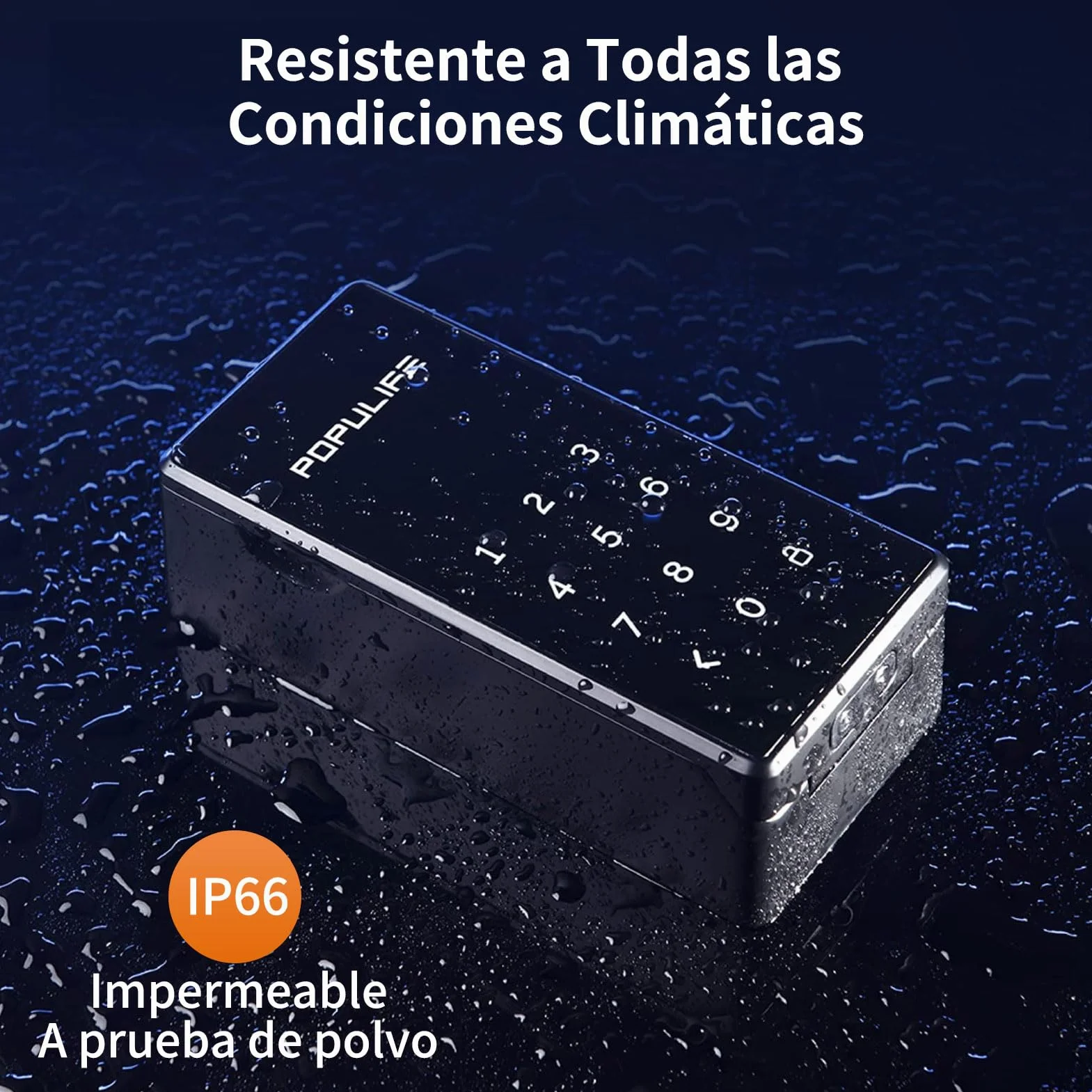 Populife Smart Caja Llaves Bluetooth con Código, Caja Seguridad Inalámbrica para Hogar