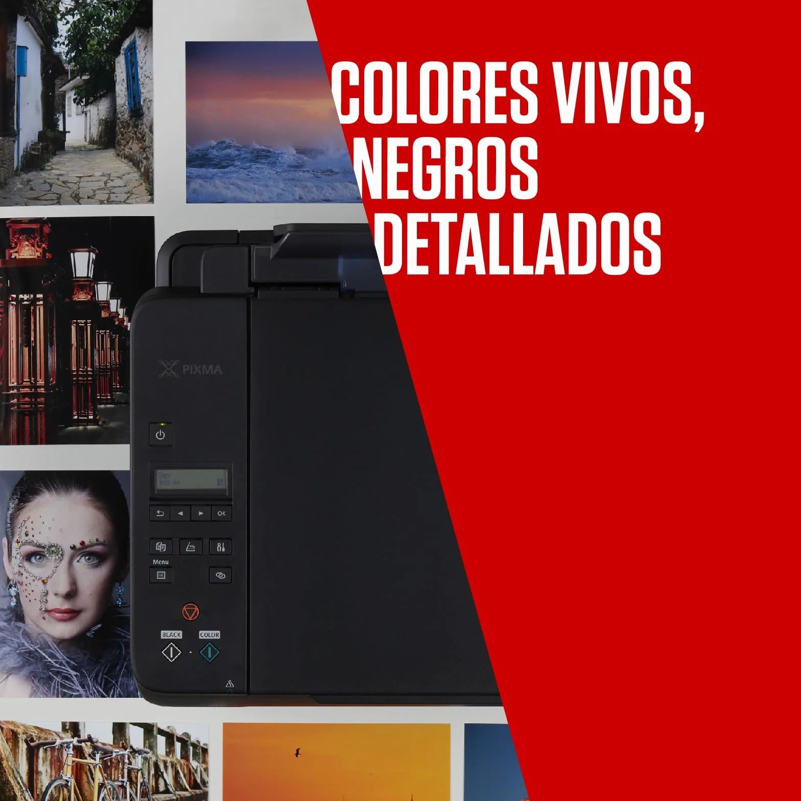 Canon Multipack Cartuchos de Tinta Originales PG-540/CL-541 - 2 Cartuchos (1 Negro, 1 Color) y Papel Fotográfico 4x6 (50 Hojas) para PIXMA