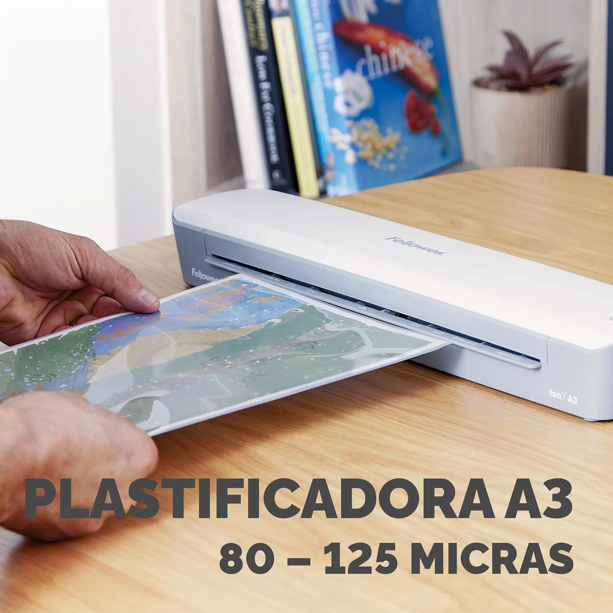 Fellowes Ion A3 Plastificadora de documentos 80-125 micras apagado automático blanco