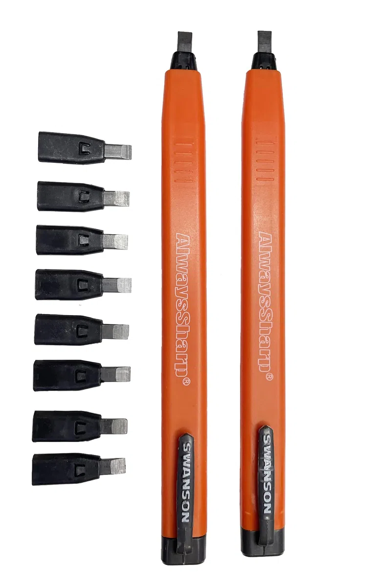 Swanson Tool Co Value Pack con una cinta métrica de 25 pies y un portaminas con puntas de repuesto