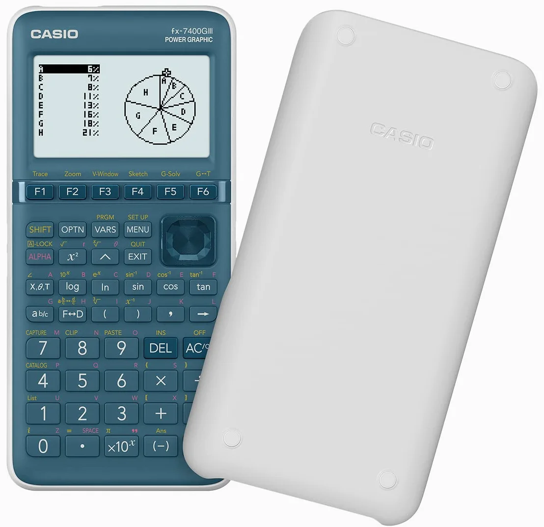 Casio FX-7400GIII - Calculadora gráfica (Pantalla Cian, 21 Unidades, 87,5 x 21,3 cm)