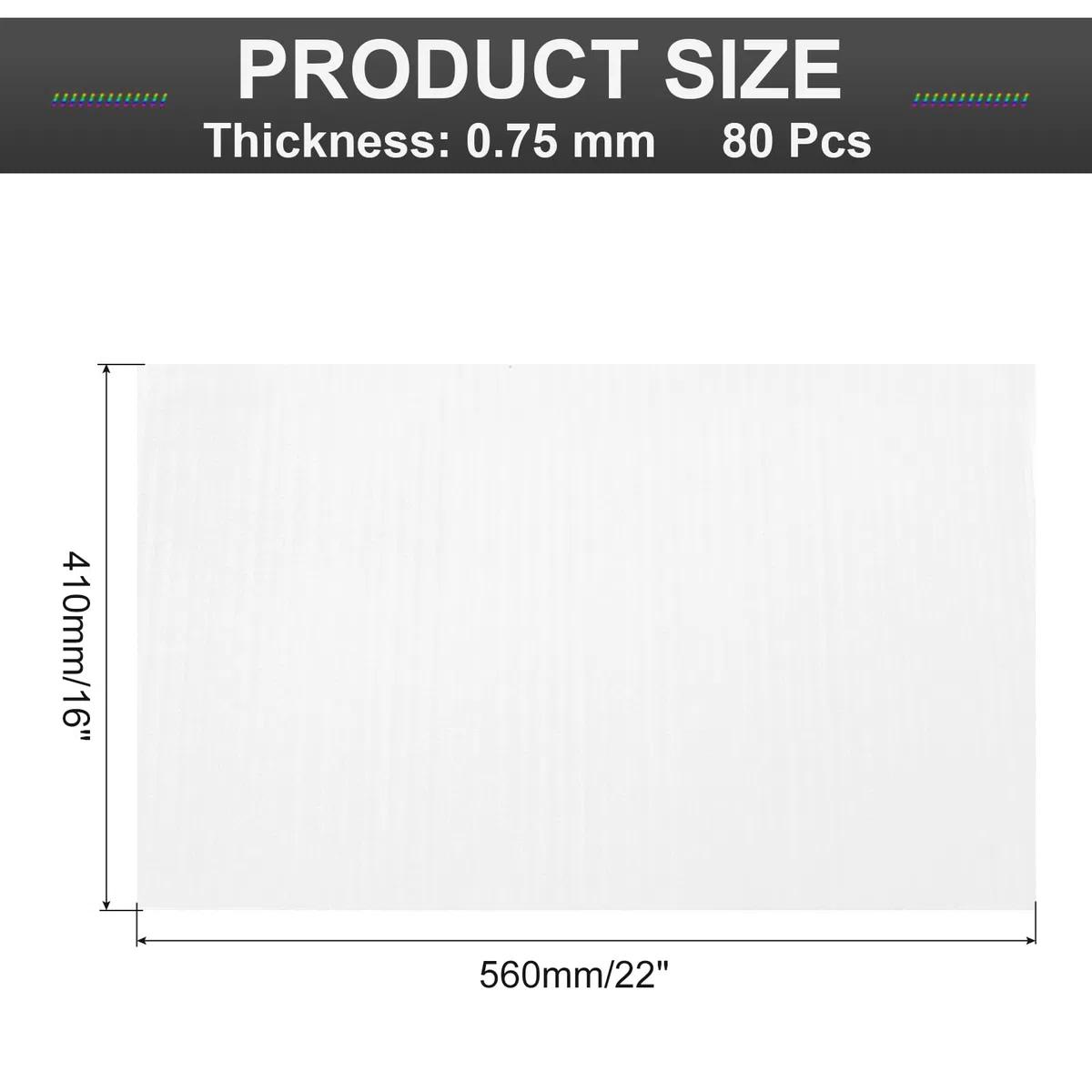 QUARKZMAN QUARKZMAN Bolsas De Embalaje De Espuma 16" X 22" Bolsas Blancas 80 Piezas|Burbujas Para Envolver Suministros De Embalaje Con Espuma Fundas De Embalaje Para Platos Muebles