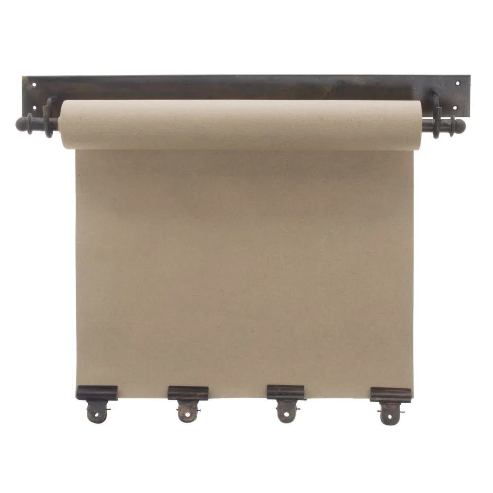 Kalalou NDE1100 - Rollo de notas con 4 clips, color marrón
