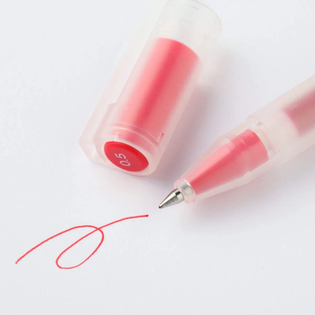 Muji Bolígrafos de tinta de gel, 0,5 mm, 3 colores, negro, 5 unidades, azul, 2 unidades, rojo, 2 unidades