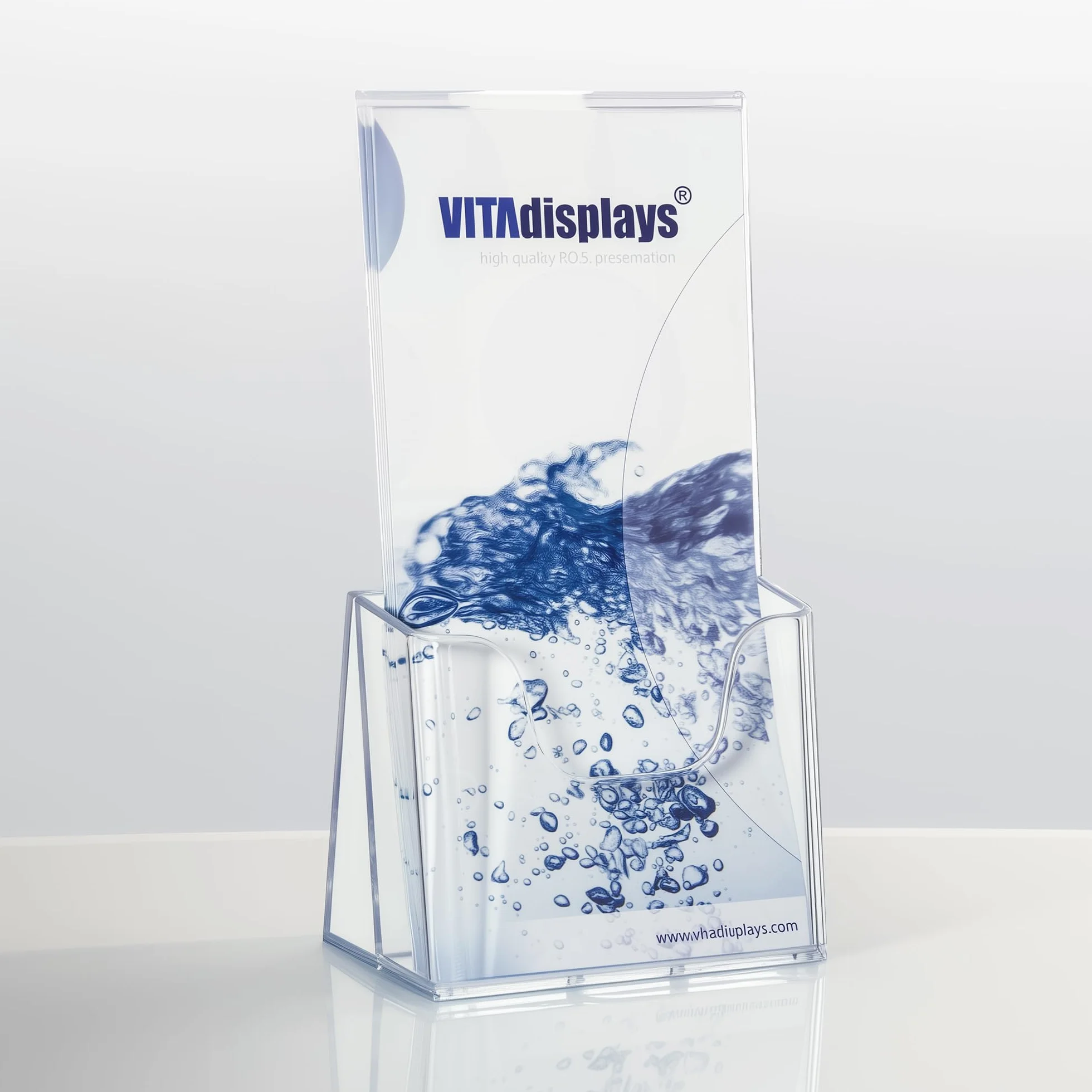 VITAdisplays NE-104 Expositor para folletos transparente 10 unidades