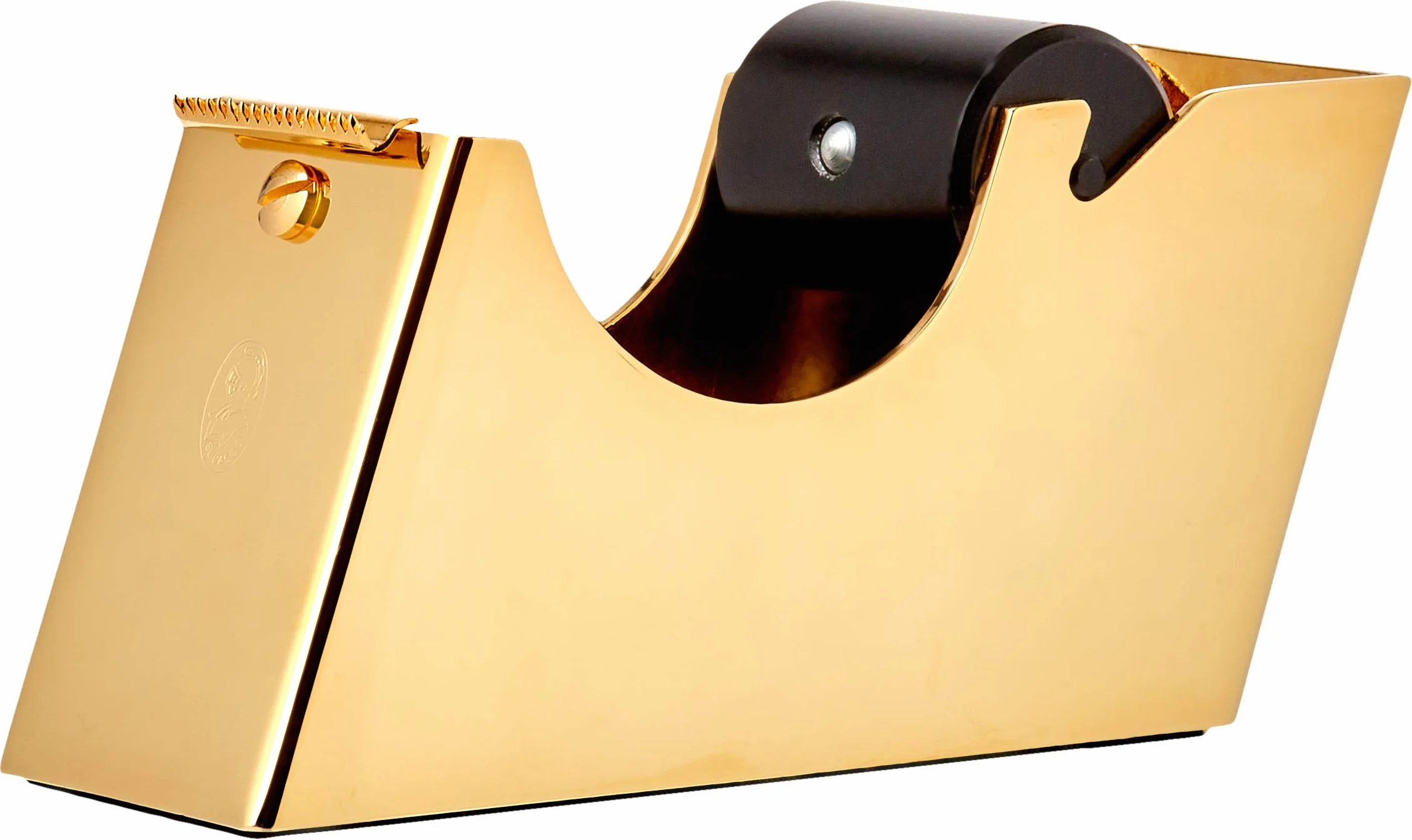 EL CASCO Portacelo para escritorio M-800 LN, Oro 23kt y Negro, Dispensador de cinta adhesiva