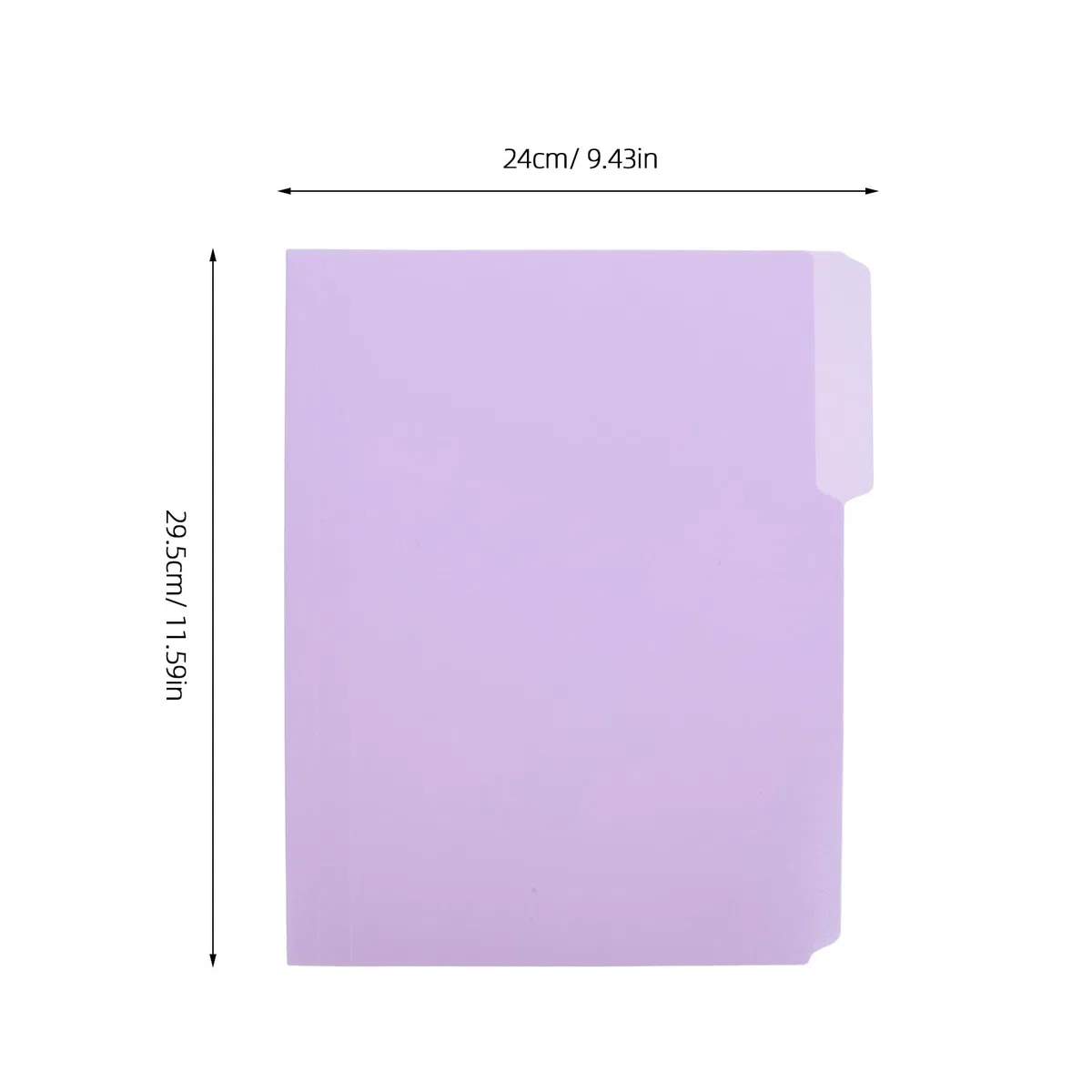 36 Piezas Organizador de Oficina con Carpeta Manila de Plástico, Clasificación de Documentos con Pestañas 1/3 para Escritorio y Estanterías