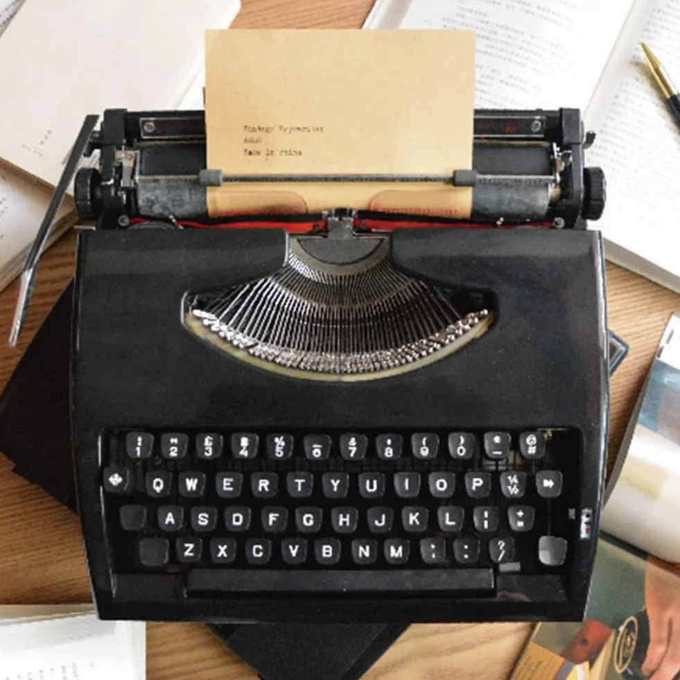 Máquina de escribir manual antigua, máquinas de escribir mecánicas retro para escritores | Máquina de escribir vintage para oficina en casa para sala de estudio, diario y escritura creativa