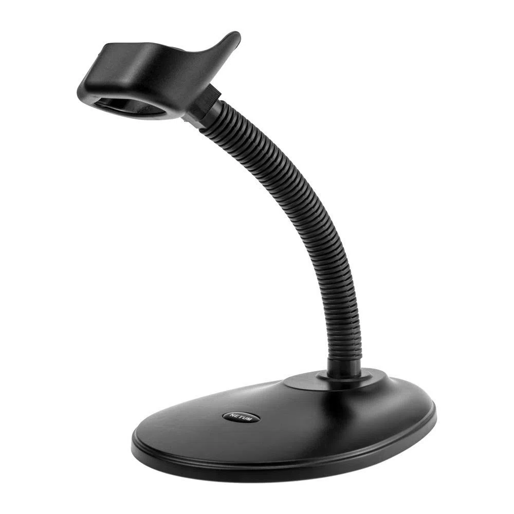 NETUM NT-1228BL Escáner de Código de Barras Bluetooth con Soporte (Amarillo - Escáner de código de Barras QR 2D)