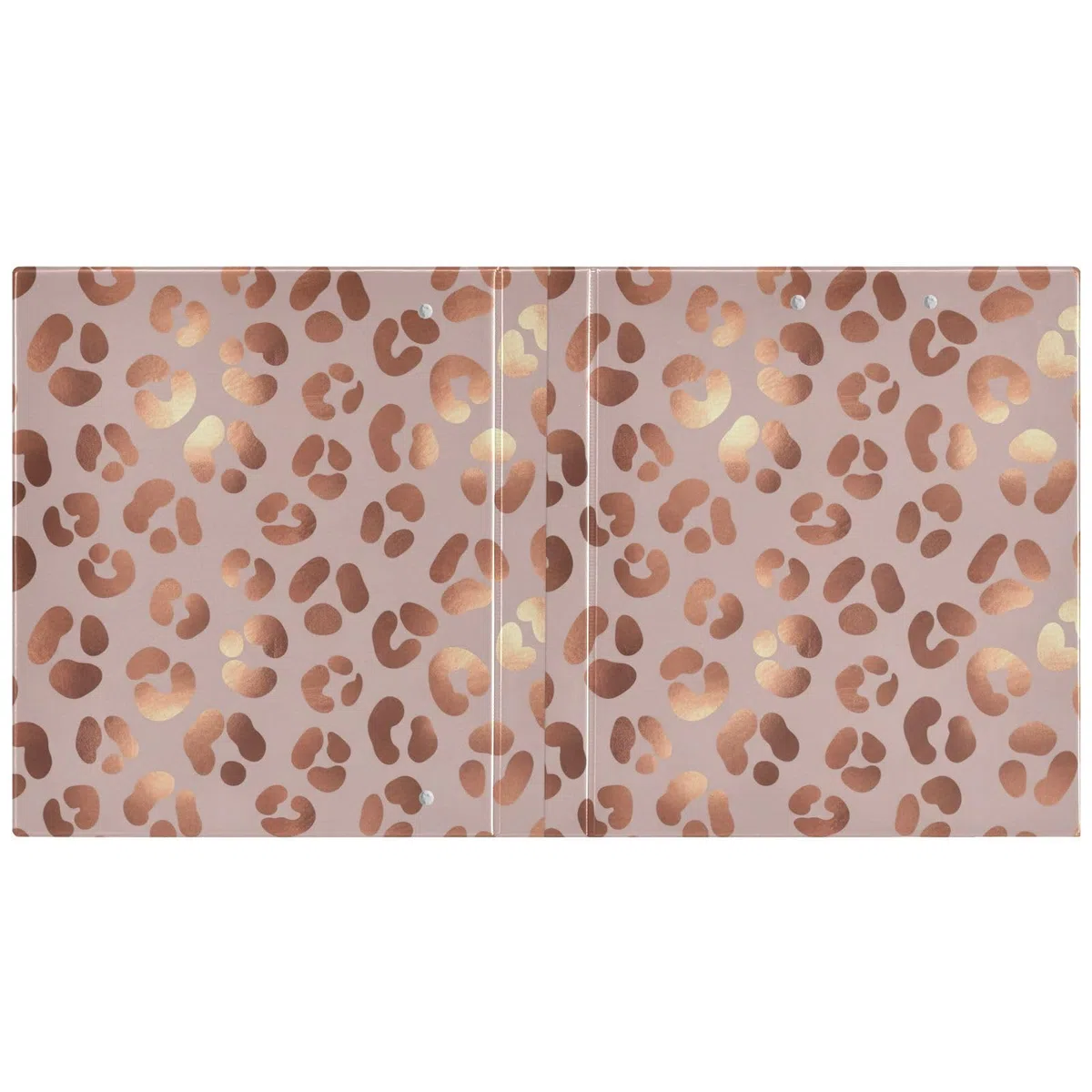 Carpeta de 3 anillos, carpeta de anillos en D rosa rosa leopardo rosa rosa paquete de 2 | Con portapapeles y bolsillos, para escuela, universidad, oficina