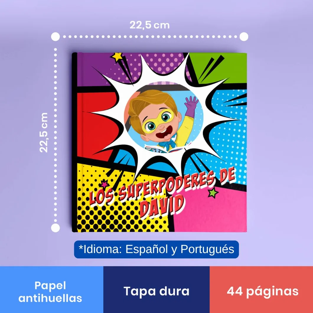 Cuento Personalizado de superpoderes para niños | Libro Infantil con Nombre, Avatar y dedicatoria | Historia para Descubrir talentos y autoestima | Regalo Original para niños de 3-6 años