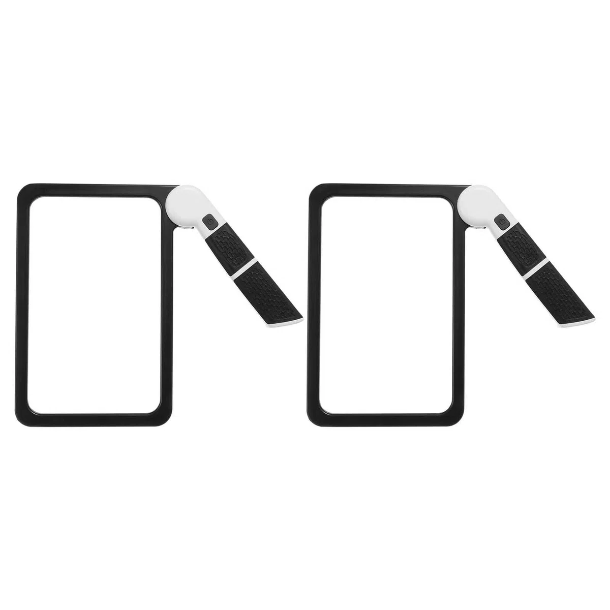 Cabilock Lupa de Mano Plegable con Luz LED para Leer Libros 2 Unidades Negras Diseño Compacto Portátil para Personas Mayores y Manualidades Lupa de Lectura con Aumento para Baja Visión