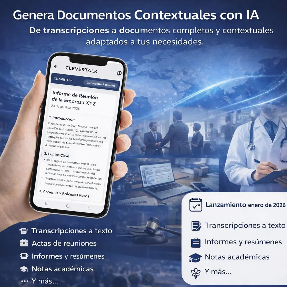 SmartRec Grabadora de Voz IA 128GB Activación por Voz Protección Contraseña Audio HD 1536kbps USB-C