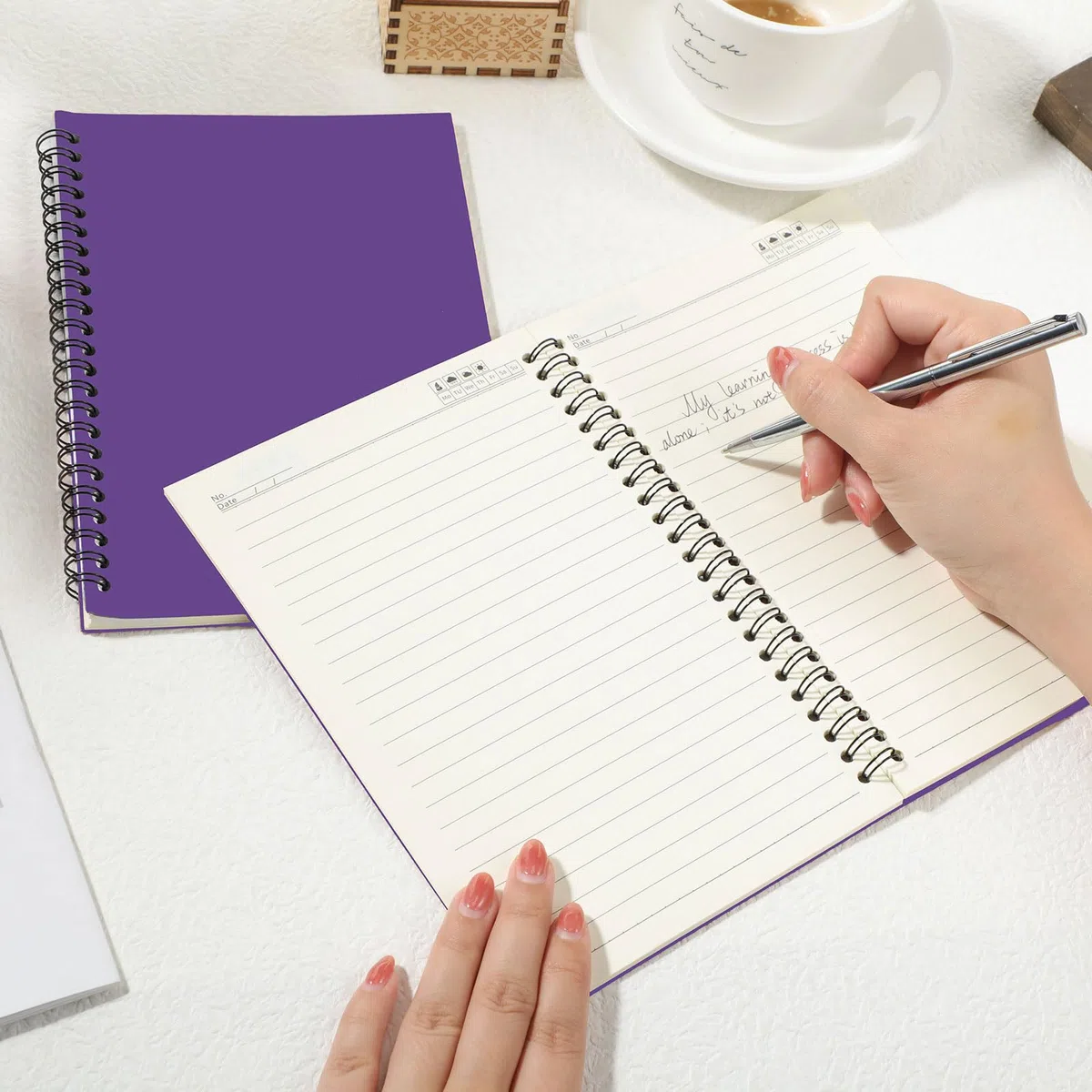 Epakh Paquete de 22 cuadernos en espiral A5 con cubierta de papel kraft, cuaderno de diario de tapa dura para el regreso a clases, cuaderno de 5.5 x 8.3 pulgadas, cuaderno de viaje para el primer día