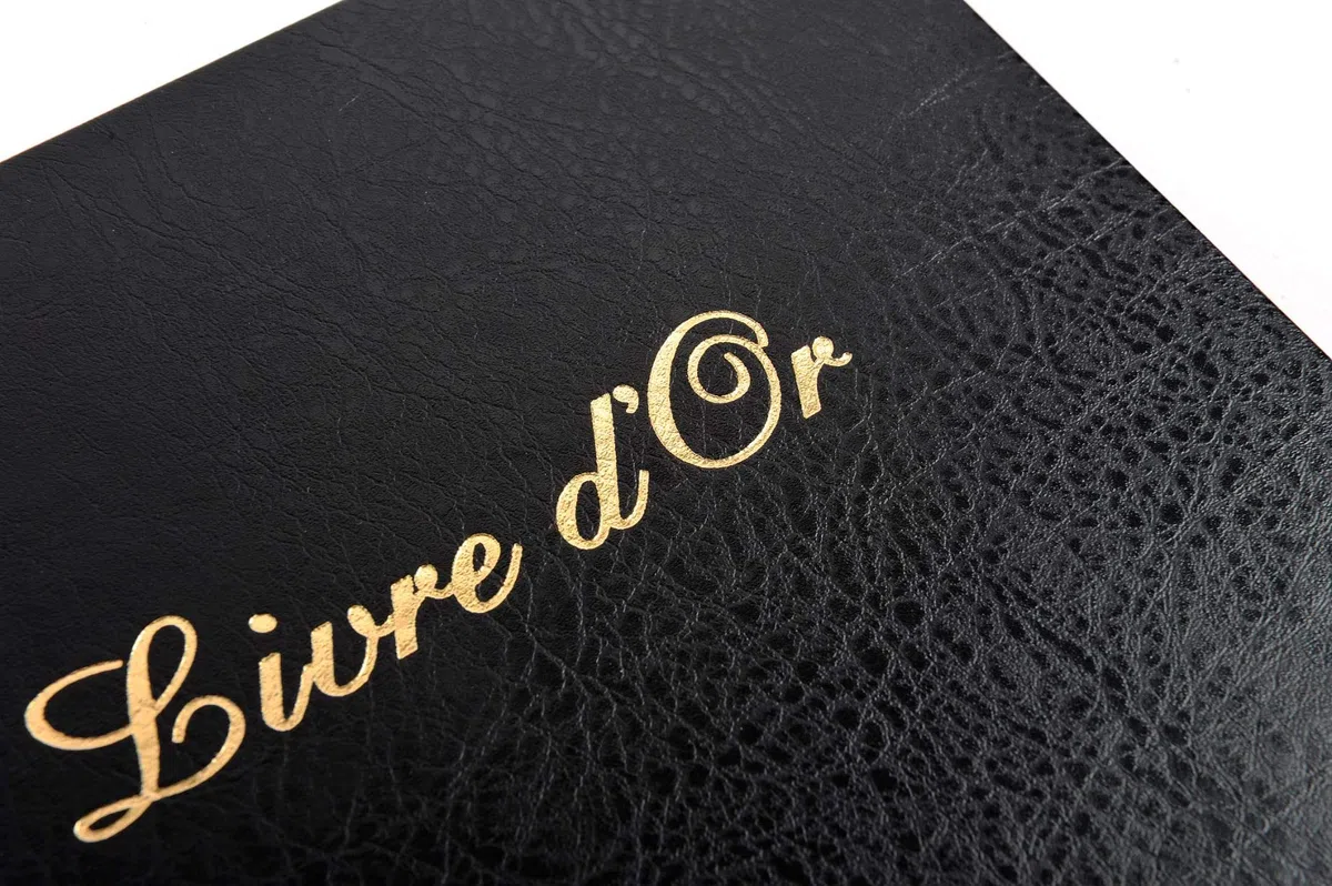 Livre d'or balacron avec titre - 26x22cm vertical