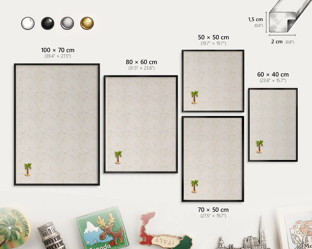 Panel Magnético Informativo 60x40 cm | Marco Negro | Elegancia Del Mármol | Montaje Fácil | Pizarra de Pared | Para Restaurante y Bar | Expositor para Menú, Ofertas del Día