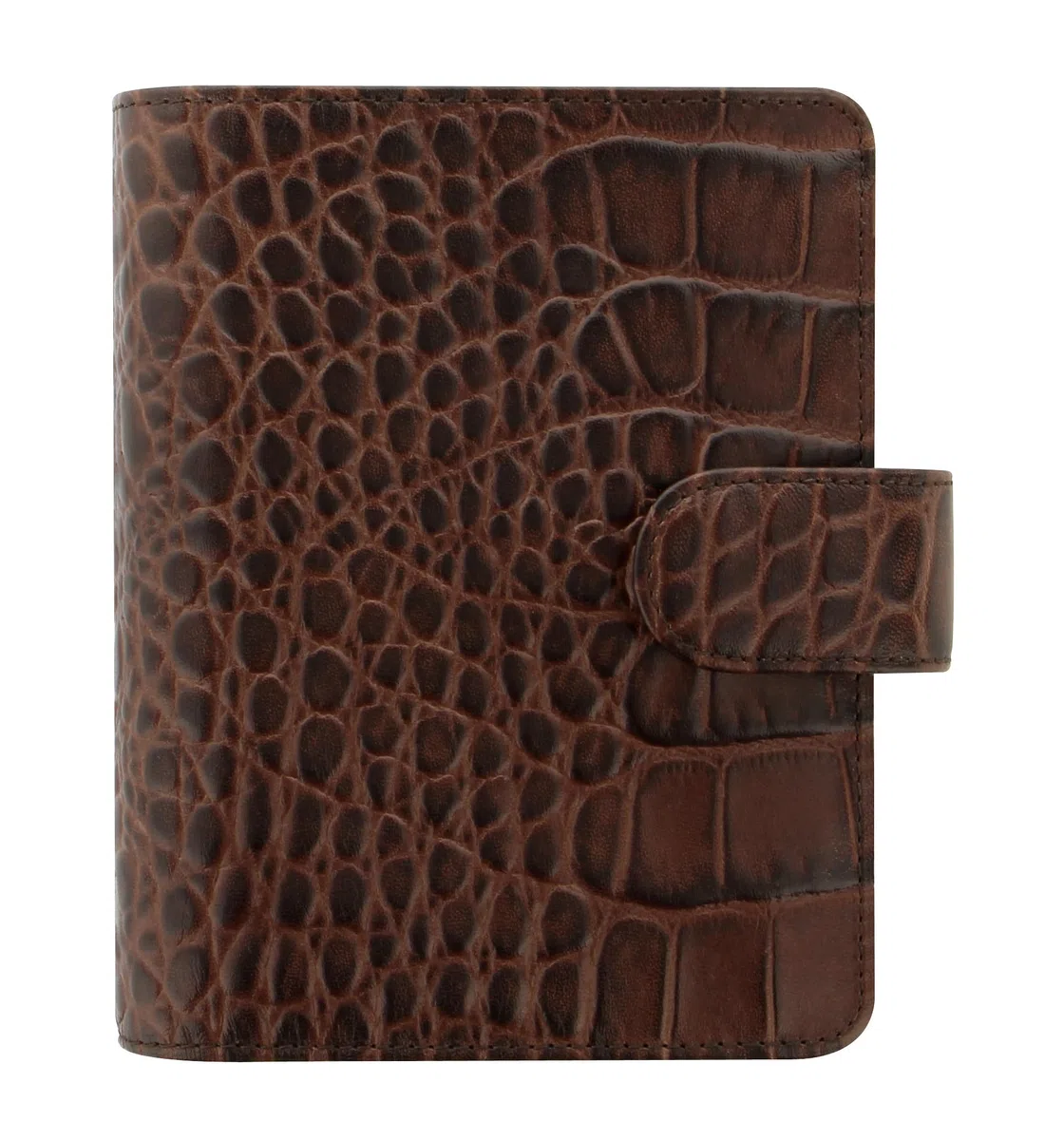 Filofax Pocket Classic - Organizador de cocodrilos, color castaño