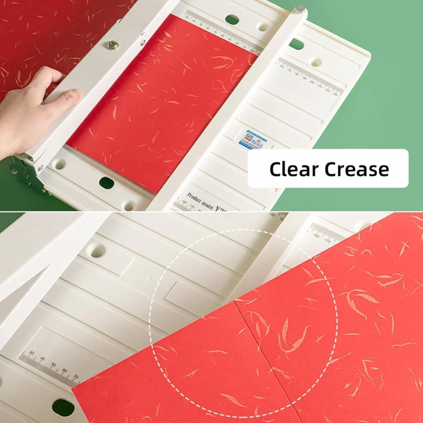 Máquina Plegadora Manual De Alta Resistencia, Herramienta De Plegado Y Puntuación De Papel A3/A4 Con Escala Transparente Y Bloque De Posicionamiento Extendido, Perfecta For Prensa De Libros