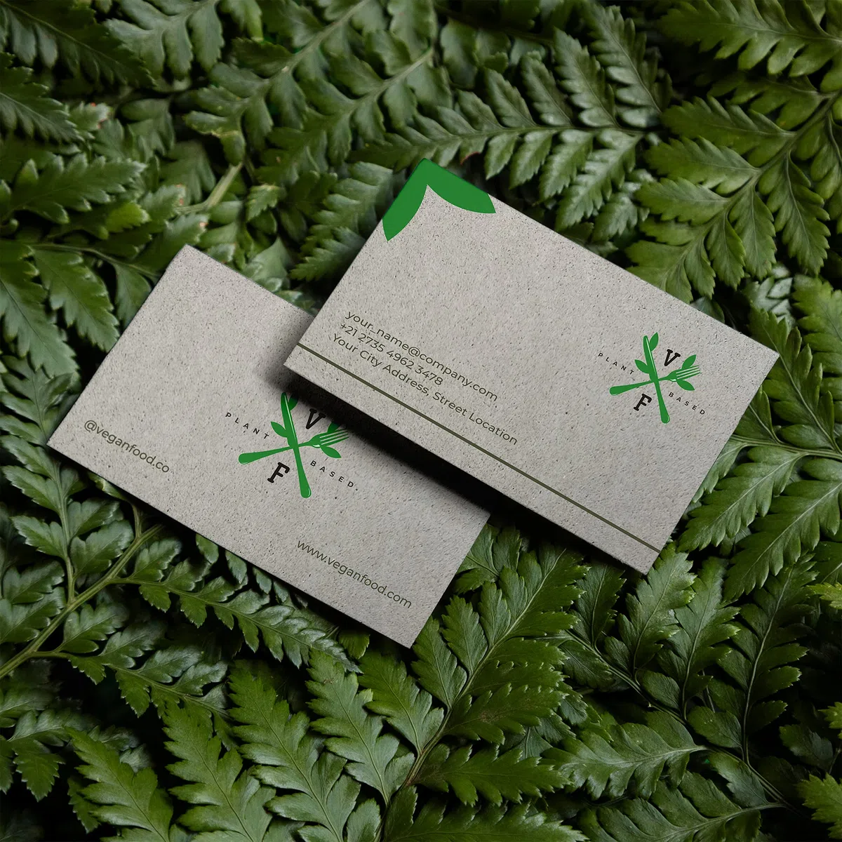 Tarjetas Personalizadas Biodegradable Césped de 400gr – Tarjetas de Visita Ecológicas para Empresas en Papel Reciclado – 250/500 y 1000 unidades