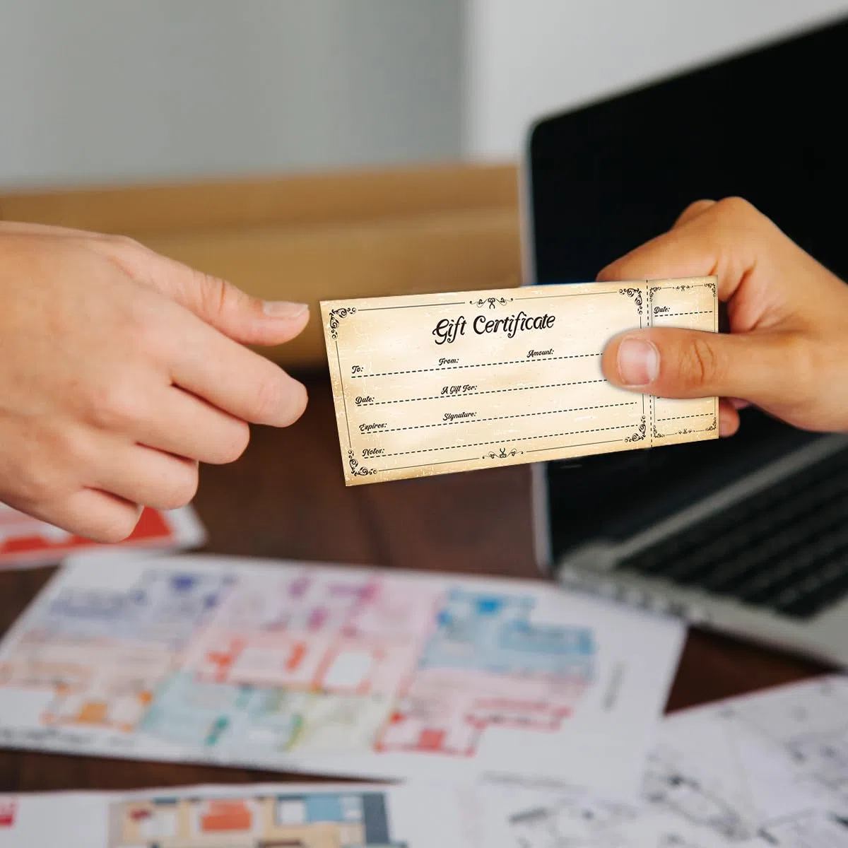 50 juegos de certificados de regalo para negocios, tarjetas de regalo en blanco, certificados con sobres, certificados de regalo para salones, restaurantes, spa, matrimonio, cumpleaños, Navidad, vales