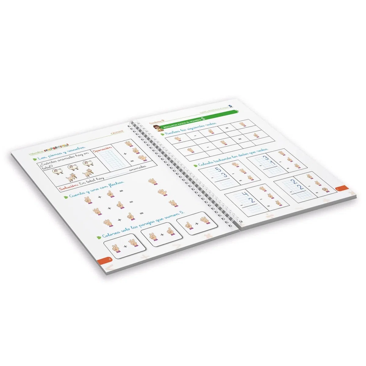 Pack cuadernos de refuerzo de matemáticas infantil