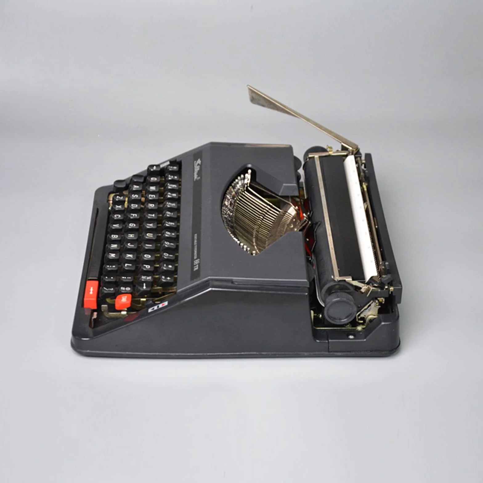 Máquina de Escribir Inglesa Mecánica Antigua, Maquinaria Máquina de Escribir, Maquina Escribir, Máquina de Escribir Manual Antigua, Portátil y Fácil de Usar,Black