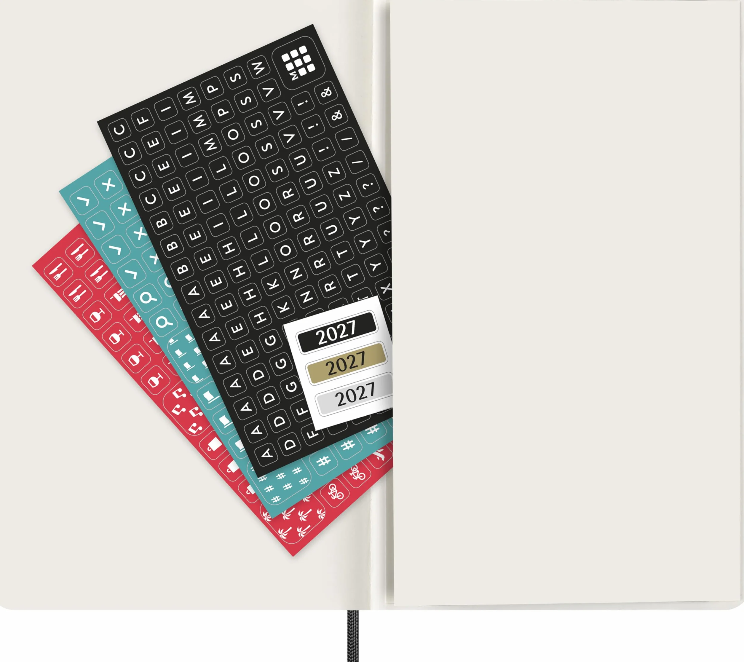Moleskine Agenda Semanal 2027, 12 Meses Vista Horizontal, Tapa Blanda, Cierre Elástico, Formato L 13x21 cm, Negro
