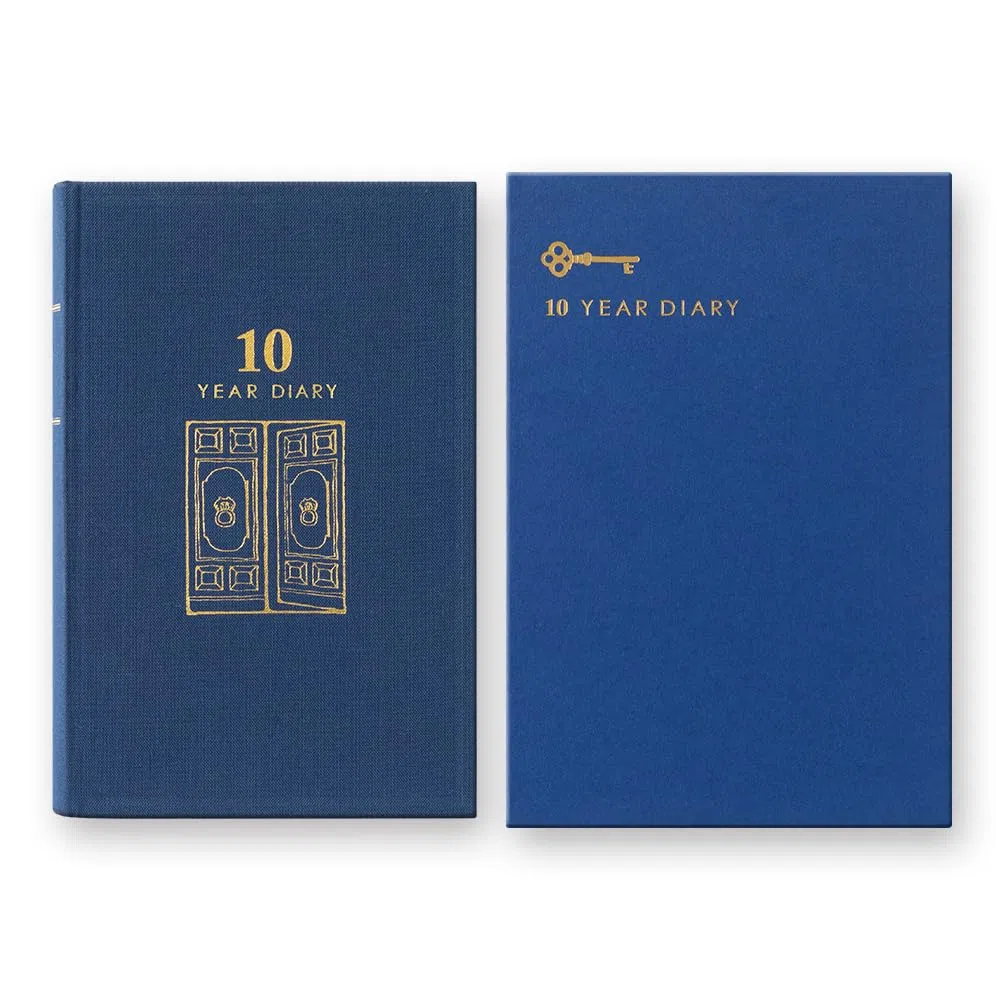Design Phil green diary 10 years continuous use door navy blue 12397006