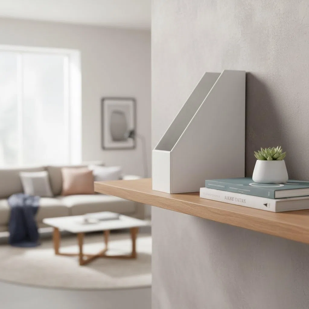 OSCO WPUMR1 Faux Leather Magazine Rack - White