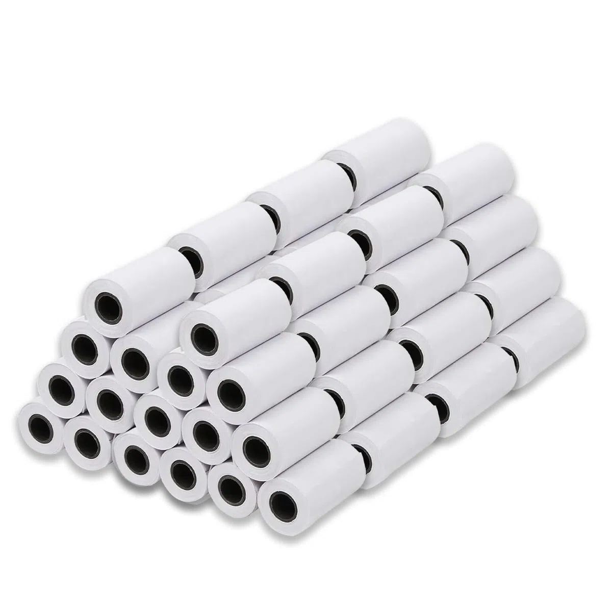 MERCURY TEXTIL- Rollos de Papel Térmico de 57x35x12mm para todos los TPV, Datafonos, Tickets e impresoras térmicas, Impresión Duradera y Clara sin Bisphenol-A (60 rollos)