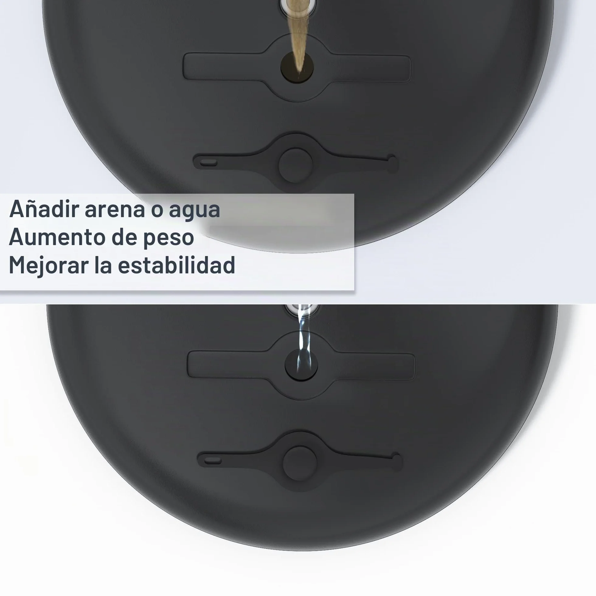 Soporte para información DIN A3, 420 x 297 mm, altura ajustable, acero inoxidable, soporte para clientes, soporte para anuncios (negro, A3)