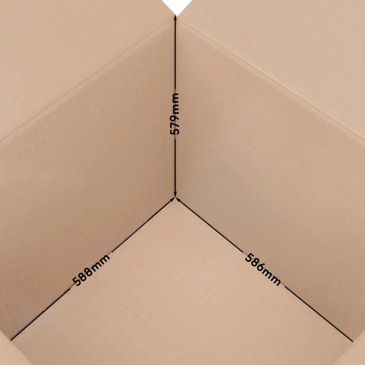 verpacking cajas plegables 600 x 600 x 600 mm KK 122 marrón [tamaño y cantidad a elegir] cajas cartón doble onda envío 5 unidades