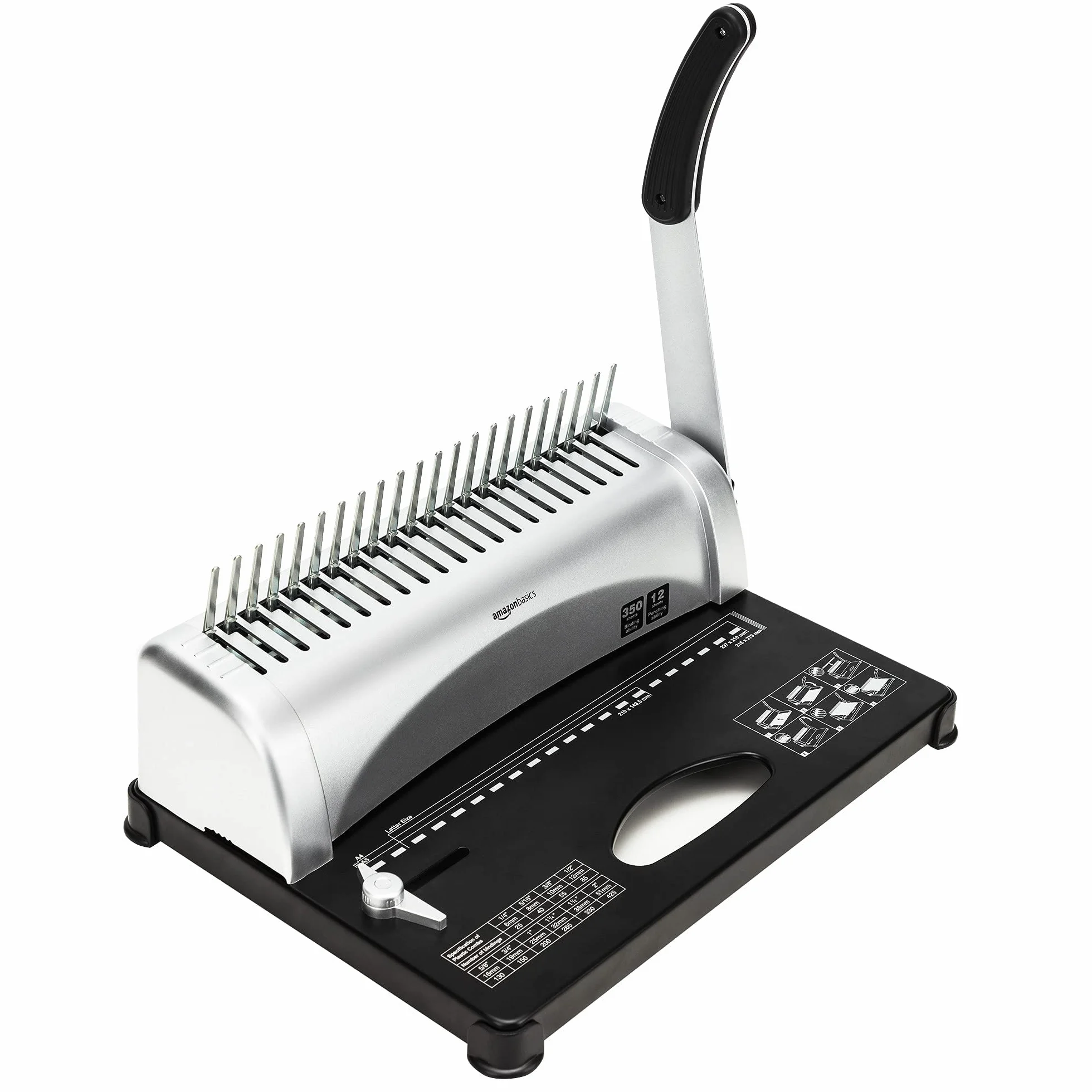 Amazon Basics Encuadernadora de canutillo, Gris