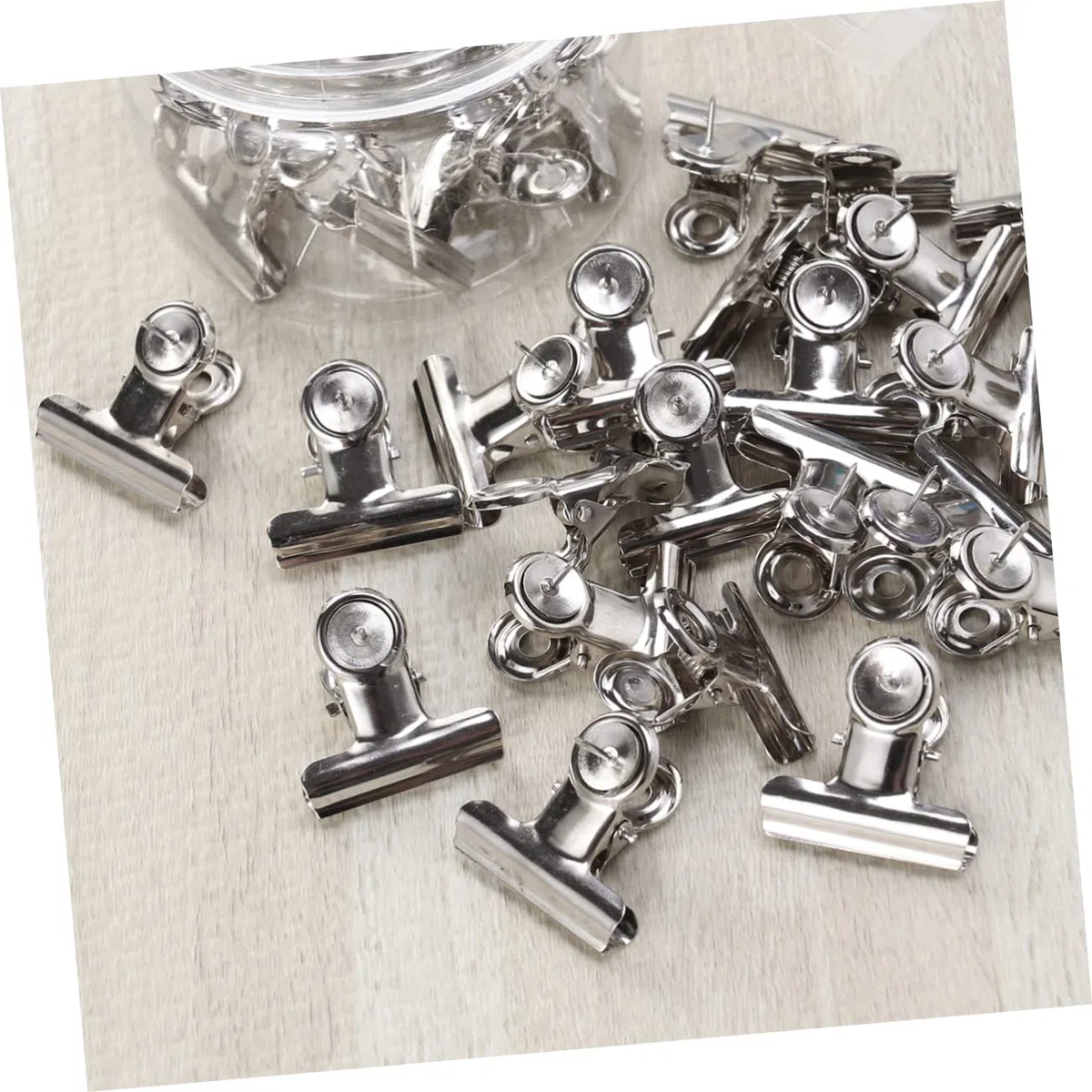 SHINEOFI 60 Piezas Clips De Carpetas Financieras Grandes Abrazaderas De Papel Rieles Clips De Carpeta De Imagen Clips Metálicos Para Papel Abrazaderas De Papel De Archivo Oro Rosa
