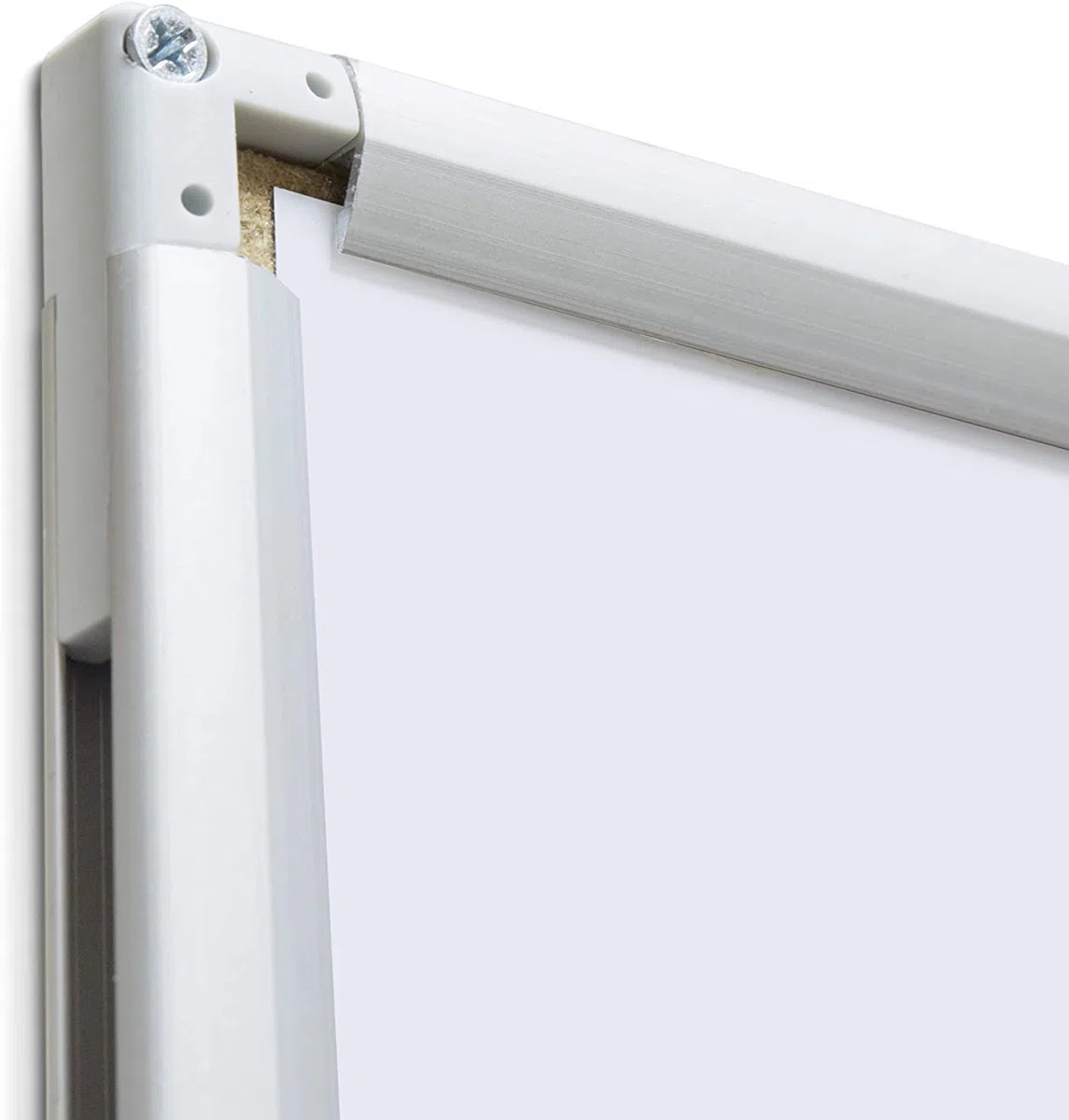 Rocada | Pizarra Blanca Magnética 60 x 90 con Marco de Aluminio | Pizarra de Pared Fácil de Borrar | Lacada con Marco de Aluminio Anonizado ! Para Escritura con Rotuladores de Borrado en Seco