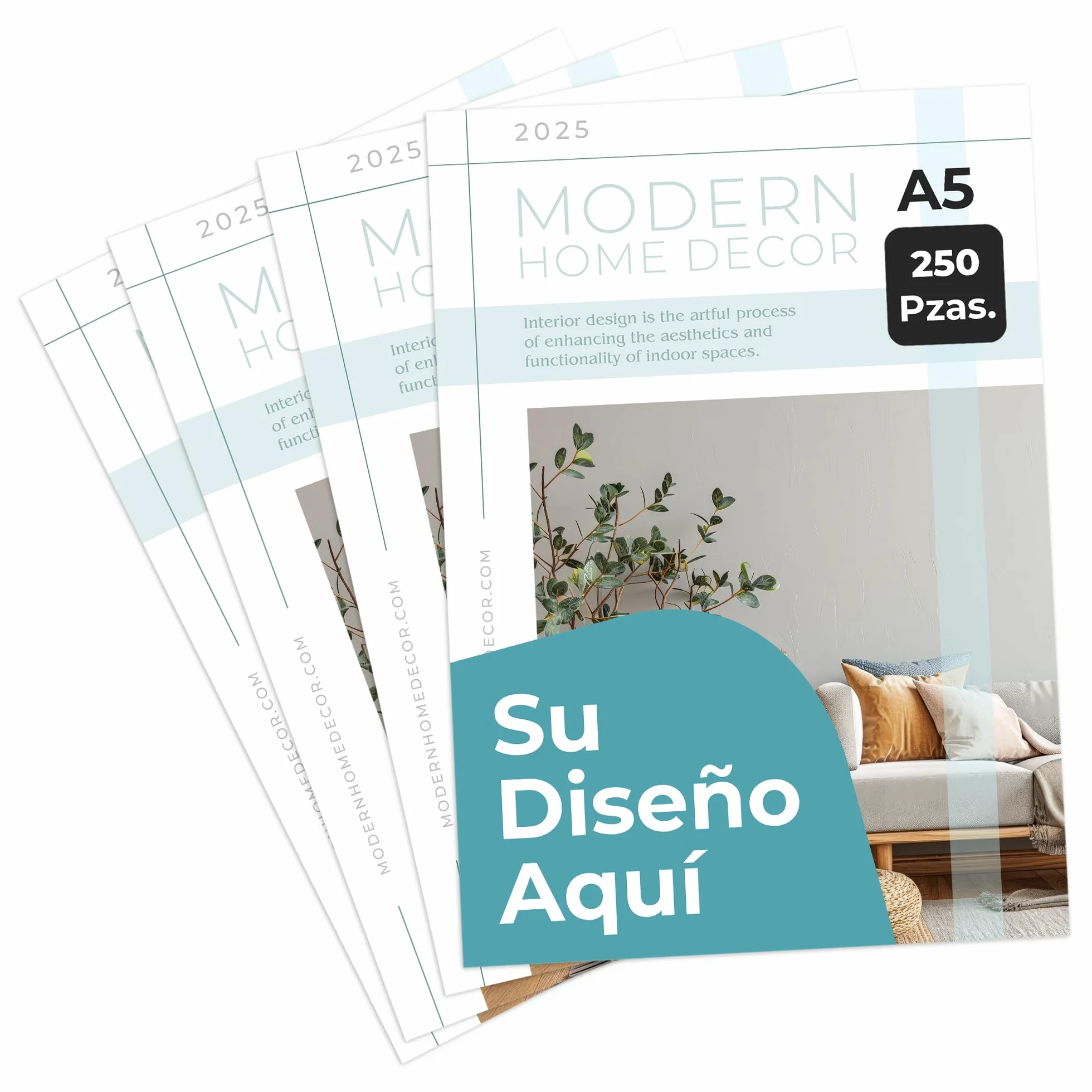 Cimpress Folletos Publicitarios Personalizados A5 Vertical, Impresión Mate, Pack de 250, Sube tu Diseño para Promociones o Eventos