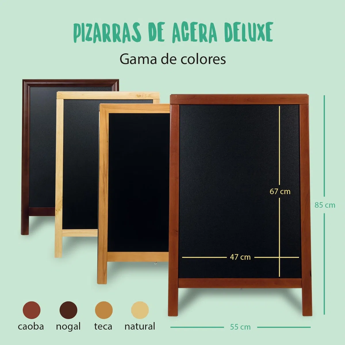 Pizarra Securit Caballete Doble 85 x 55 x 54,5 cm